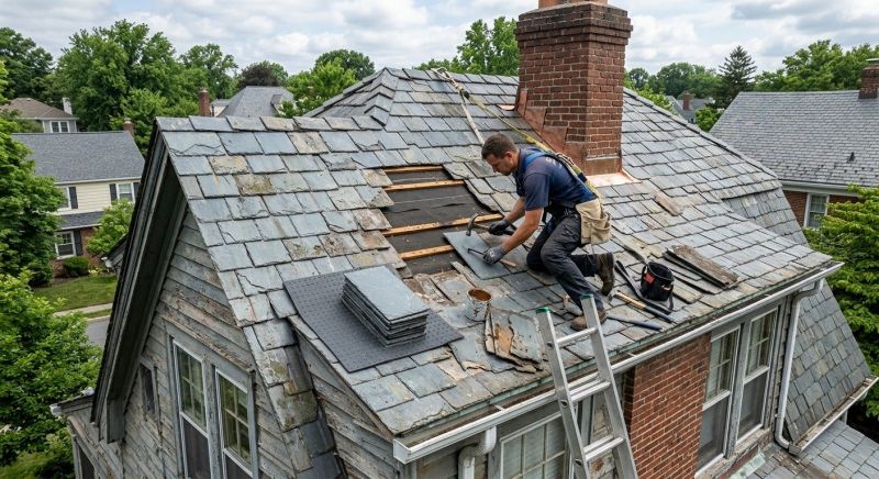 Common Slate Roofing Repairs