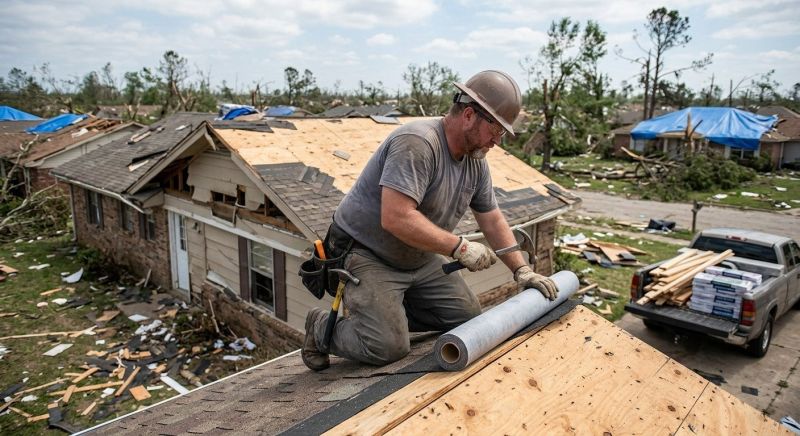 Fast Solutions For Storm Damaged Roofs