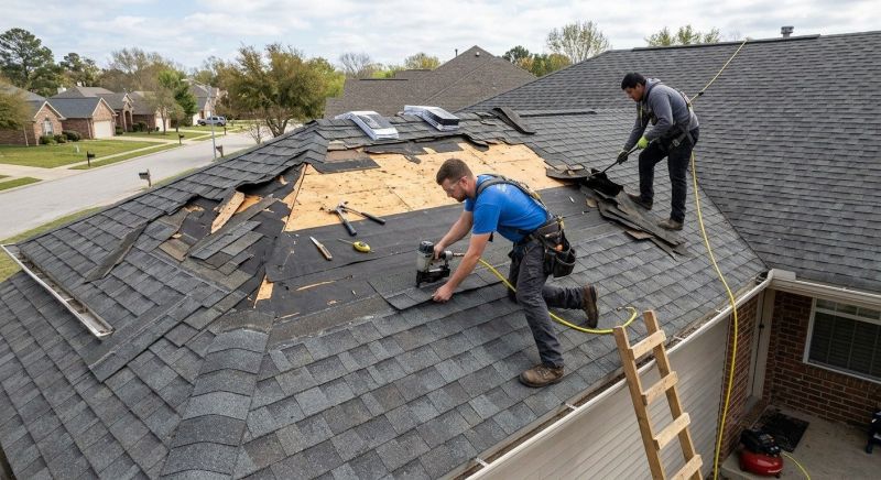 Storm Damaged Roof Repair